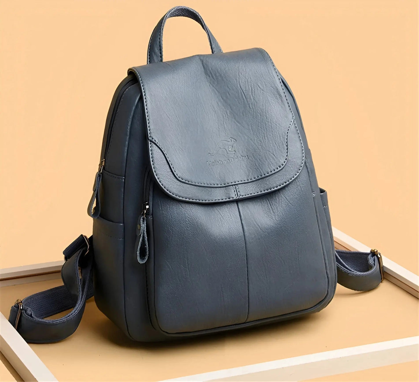 Spacious Leather Backpack