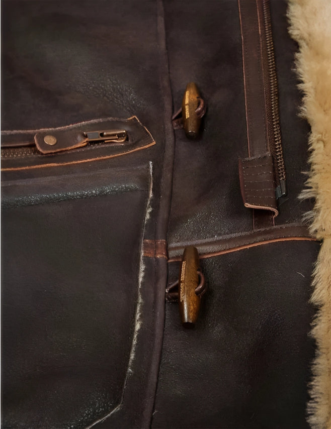 Warm sheepskin jacket