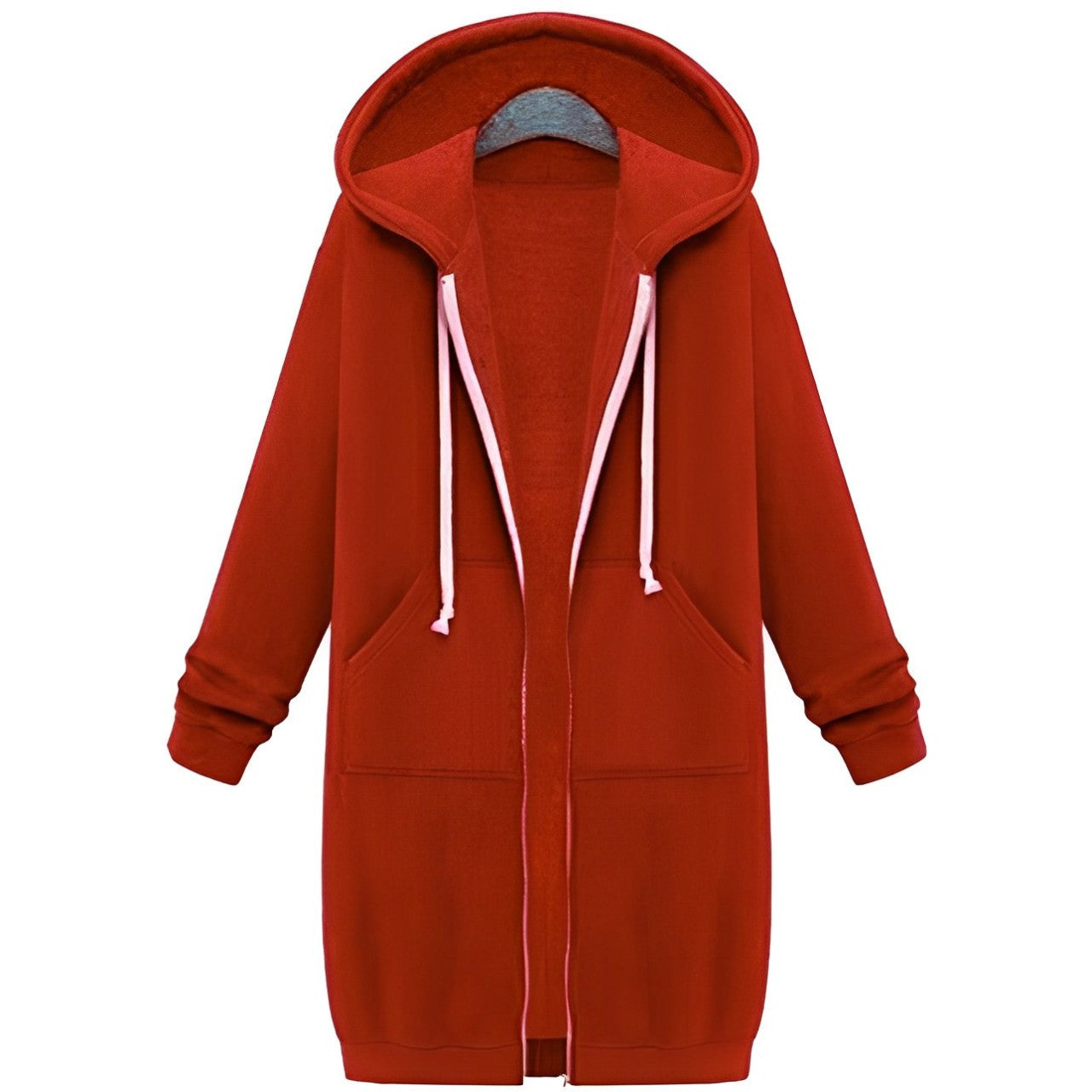 Women - Hooded Jacket - Zip Closure & Drawstring - Stylish & Comfortable Outerwear