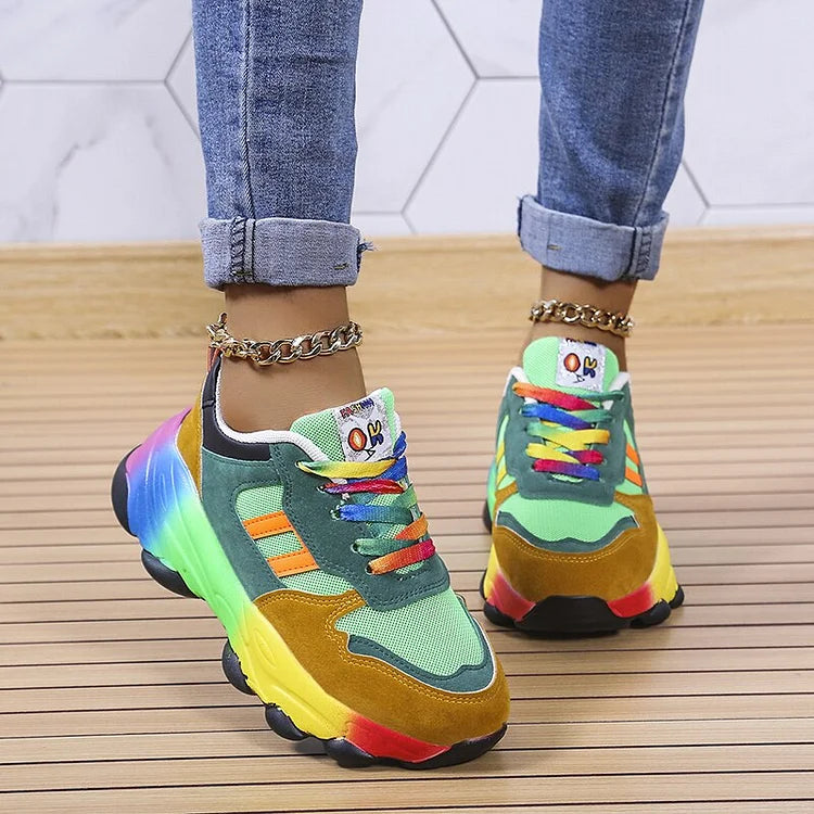 Women - Rainbow Shoes - Colorful & Trendy - Stylish Footwear for Every Occasion