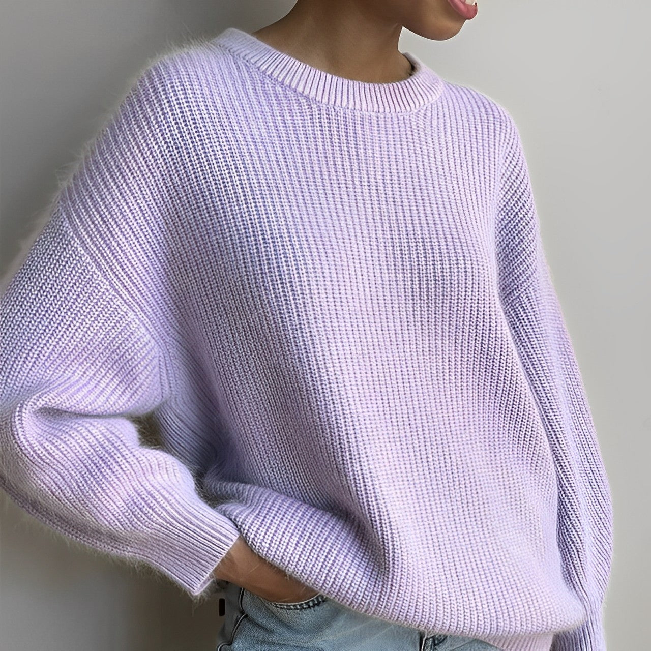 Women - Jumper - Elegant Cashmere Knit - Cozy Stylish Knitwear for Effortless Chic