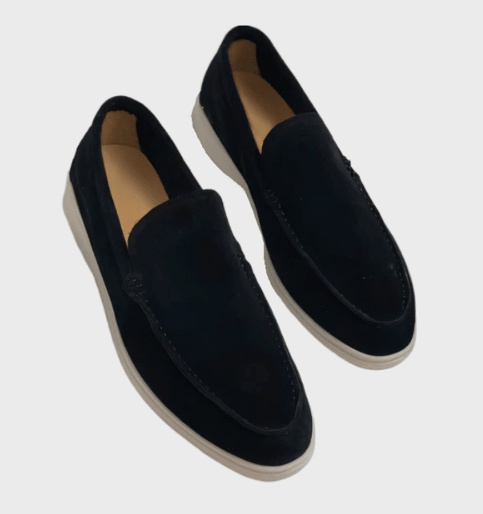 Stylish men's leather loafers