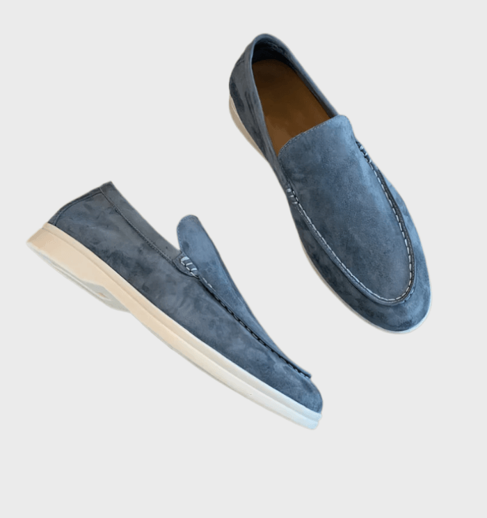 Stylish leather men's loafers