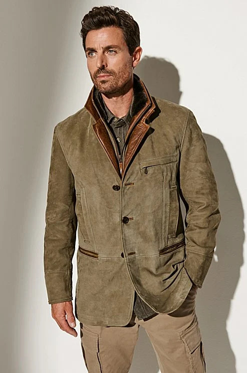 Vintage autumn jacket for men