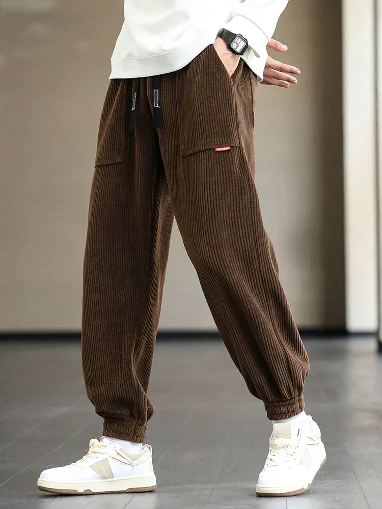 Stylish corduroy sweatpants