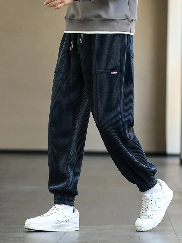 Stylish corduroy sweatpants