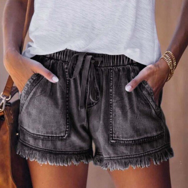 Denim shorts