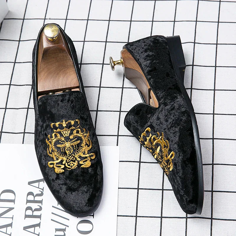 Premium Embroidery Loafers