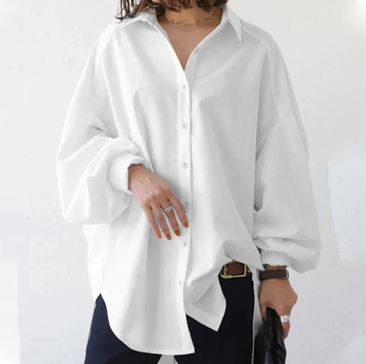 Ladies' blouse with lapel Fashion