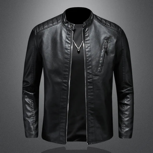 Leather fashion jacket