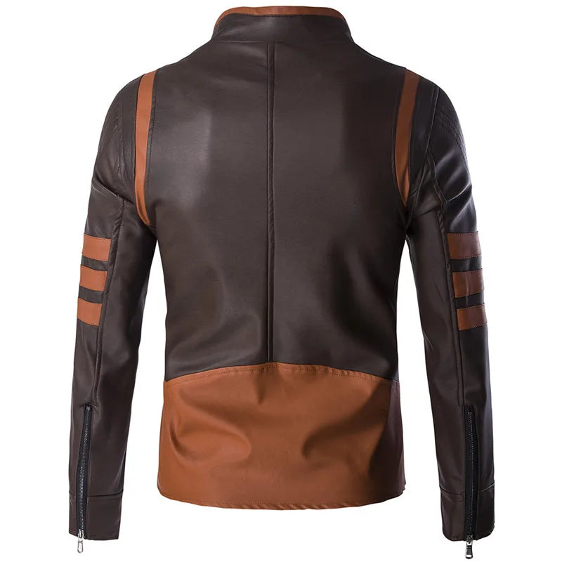 Zip Leather Jacket Wolverine