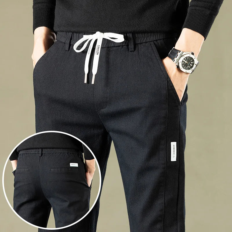 Comfortable regular fit trousers