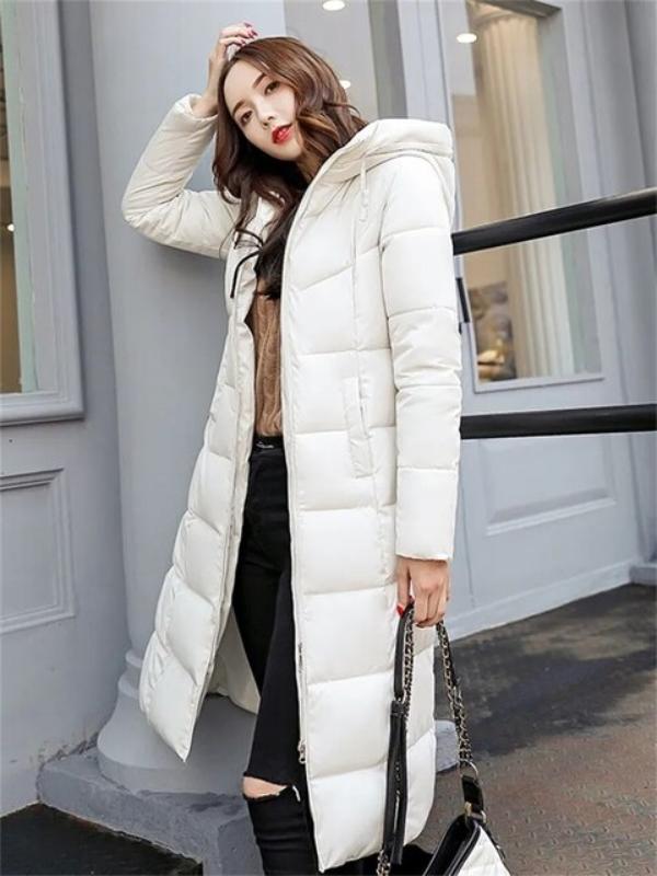 Women's Quilted Winter Jacket - Stylish Insulated Outerwear for Cold Weather - Warm and Comfortable