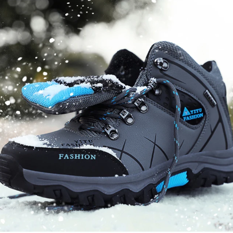 Hiking Shoes Men's Waterproof Warm Lined Outdoor Trekking Shoes