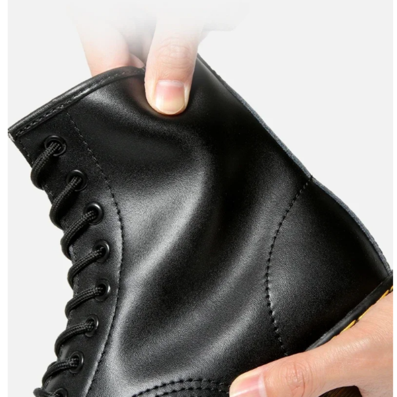 Boots with robust rubber soles and classic lacing