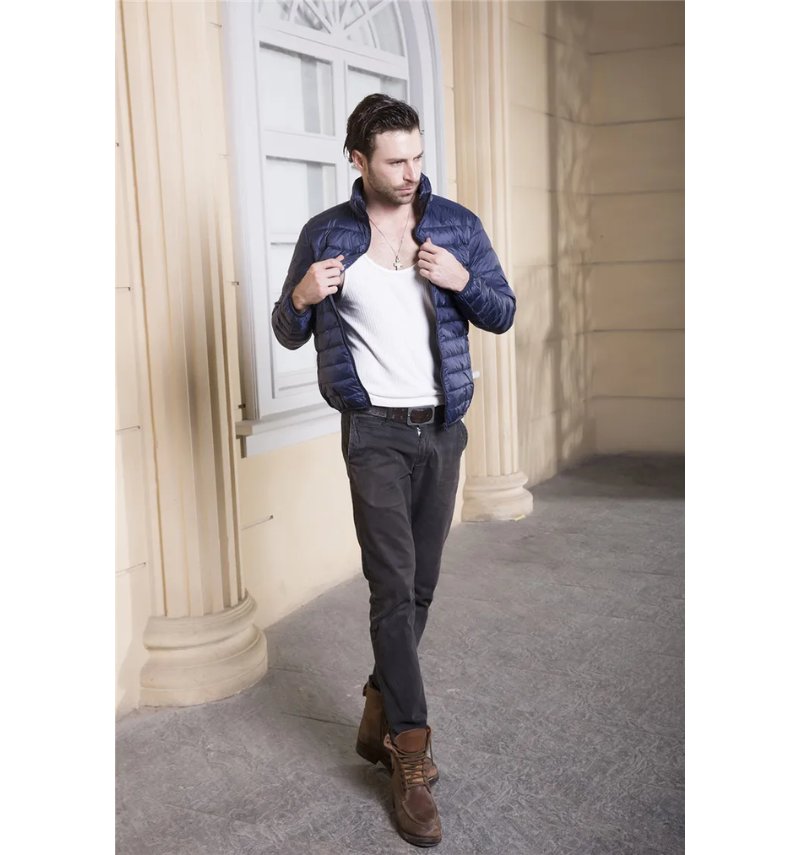 Men's Casual quilted transition jacket