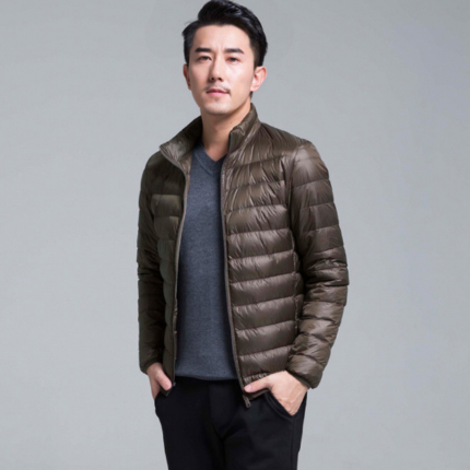 Lightweight quilted transitional jacket for men