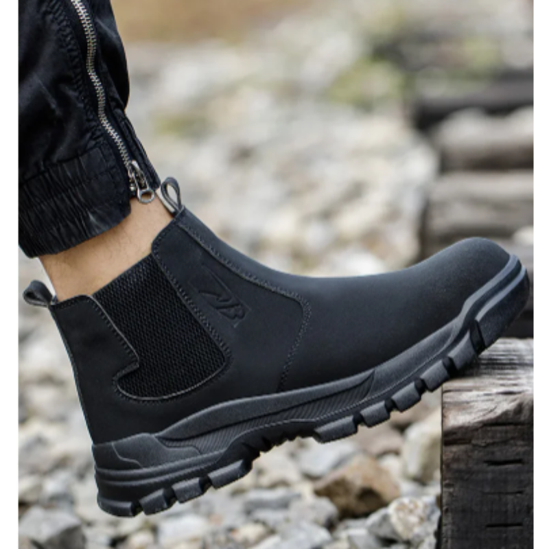 Boots with waterproof upper and padded sole