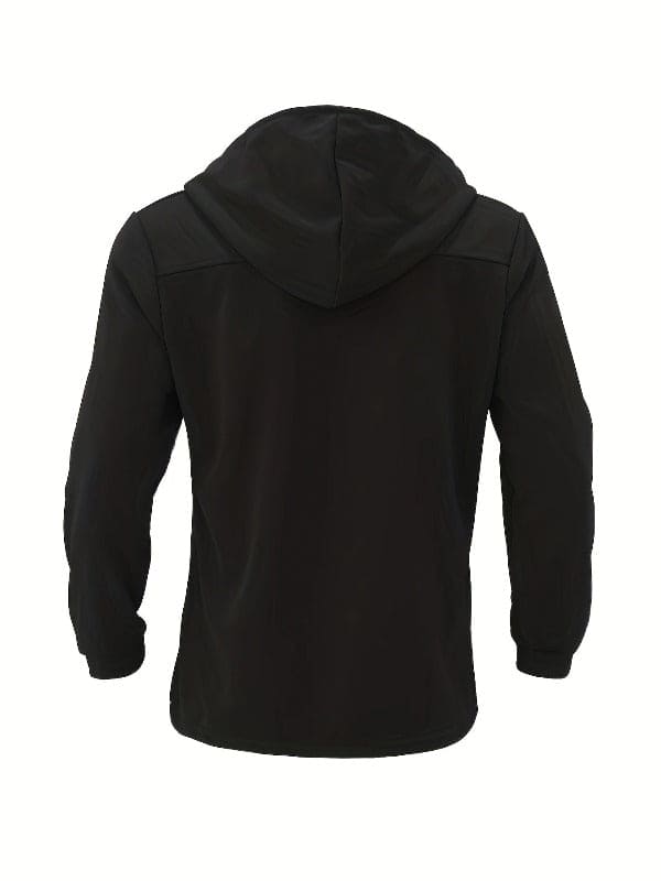 Jacket with hood and long sleeves