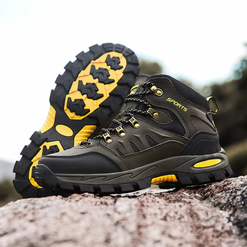 Hiking Shoes Men Non-slip Waterproof Outdoor Trekking