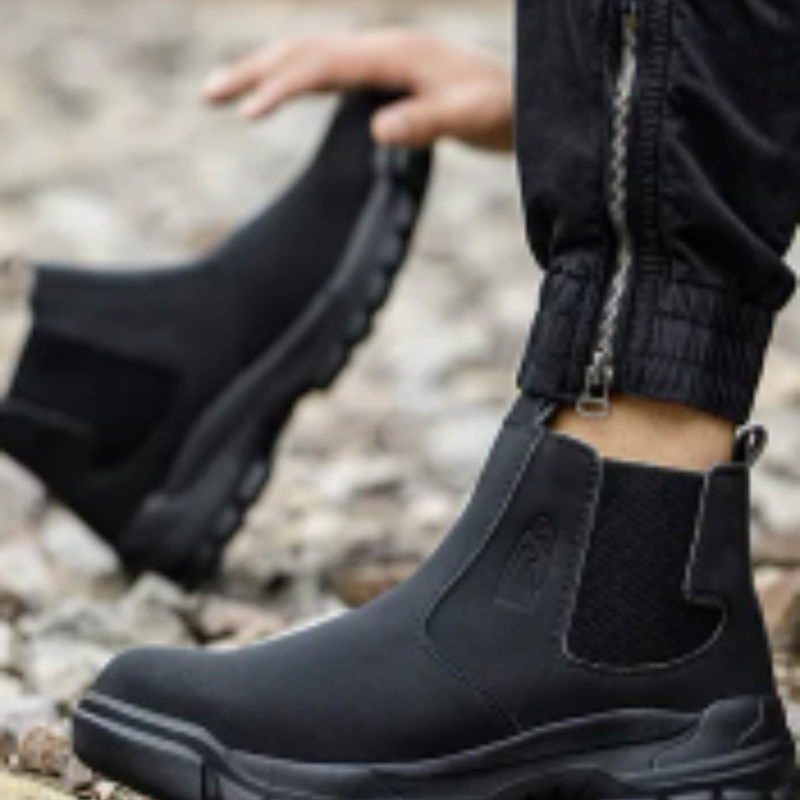 Boots with waterproof upper and padded sole