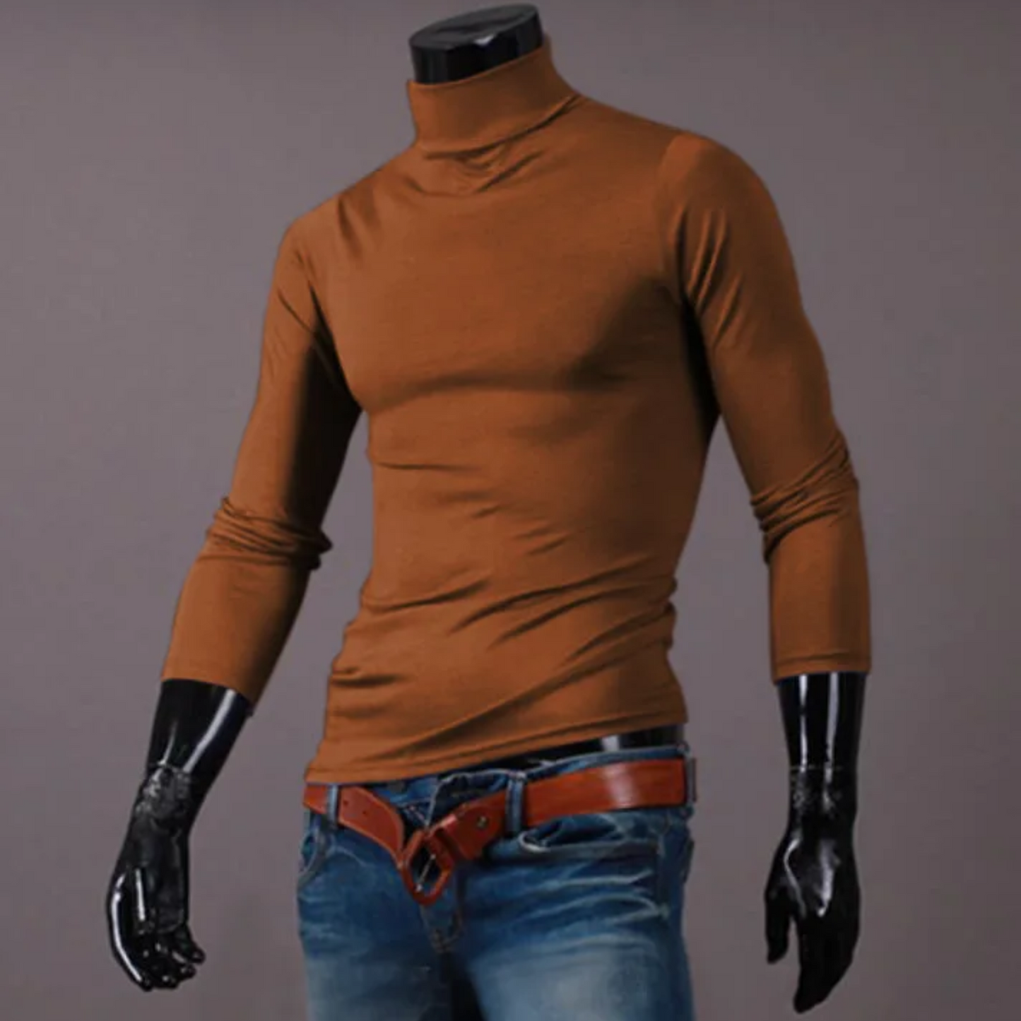 Lightweight turtleneck jumper for sport and leisure