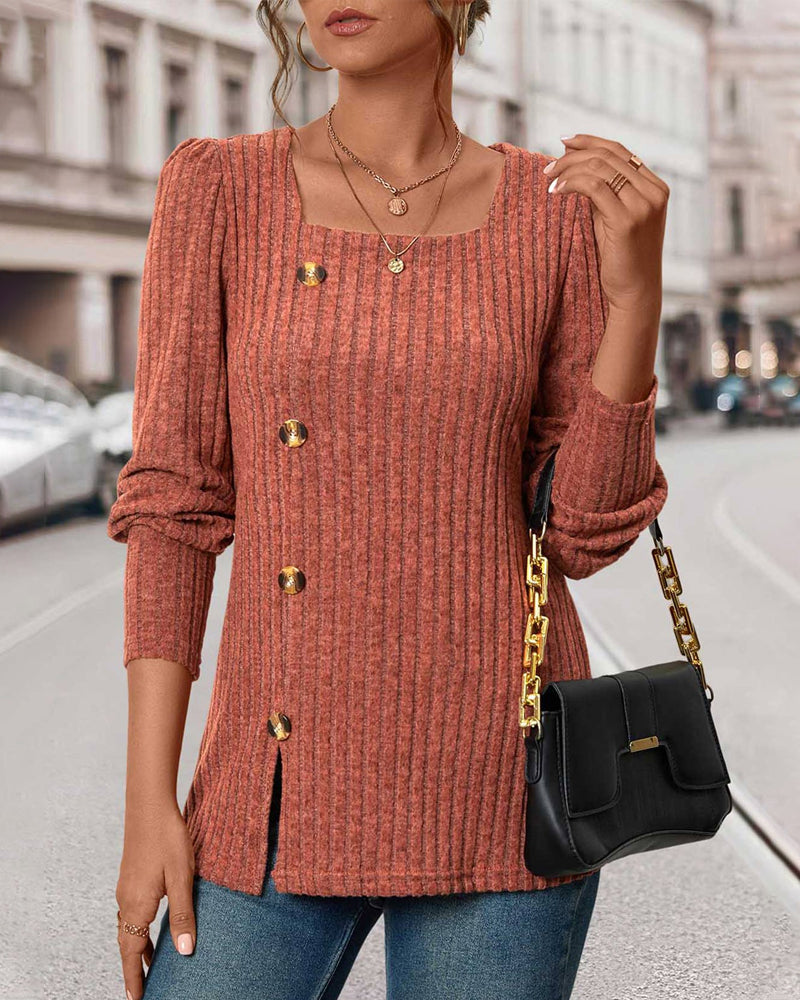 Rib knit top