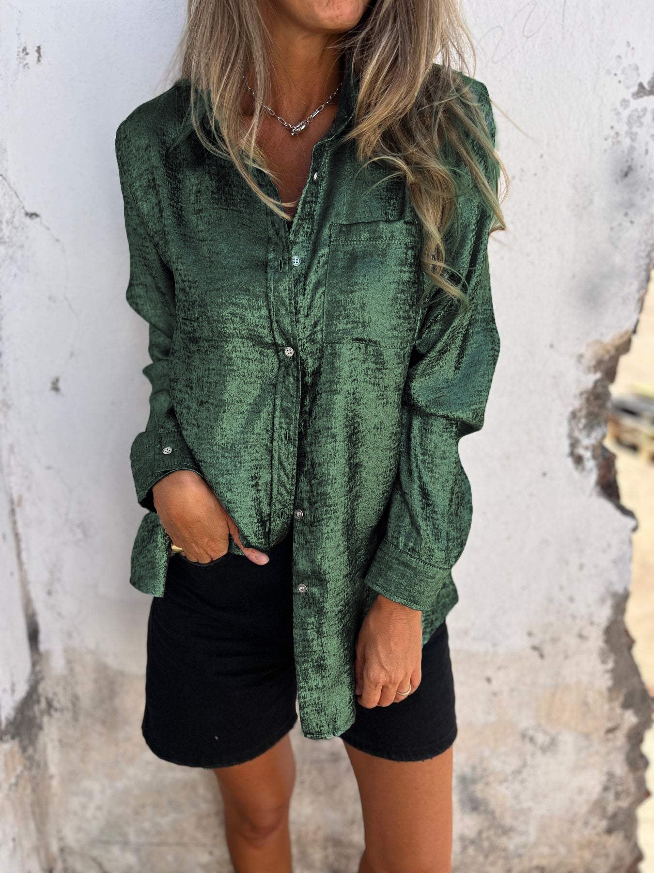 Metallic blouse