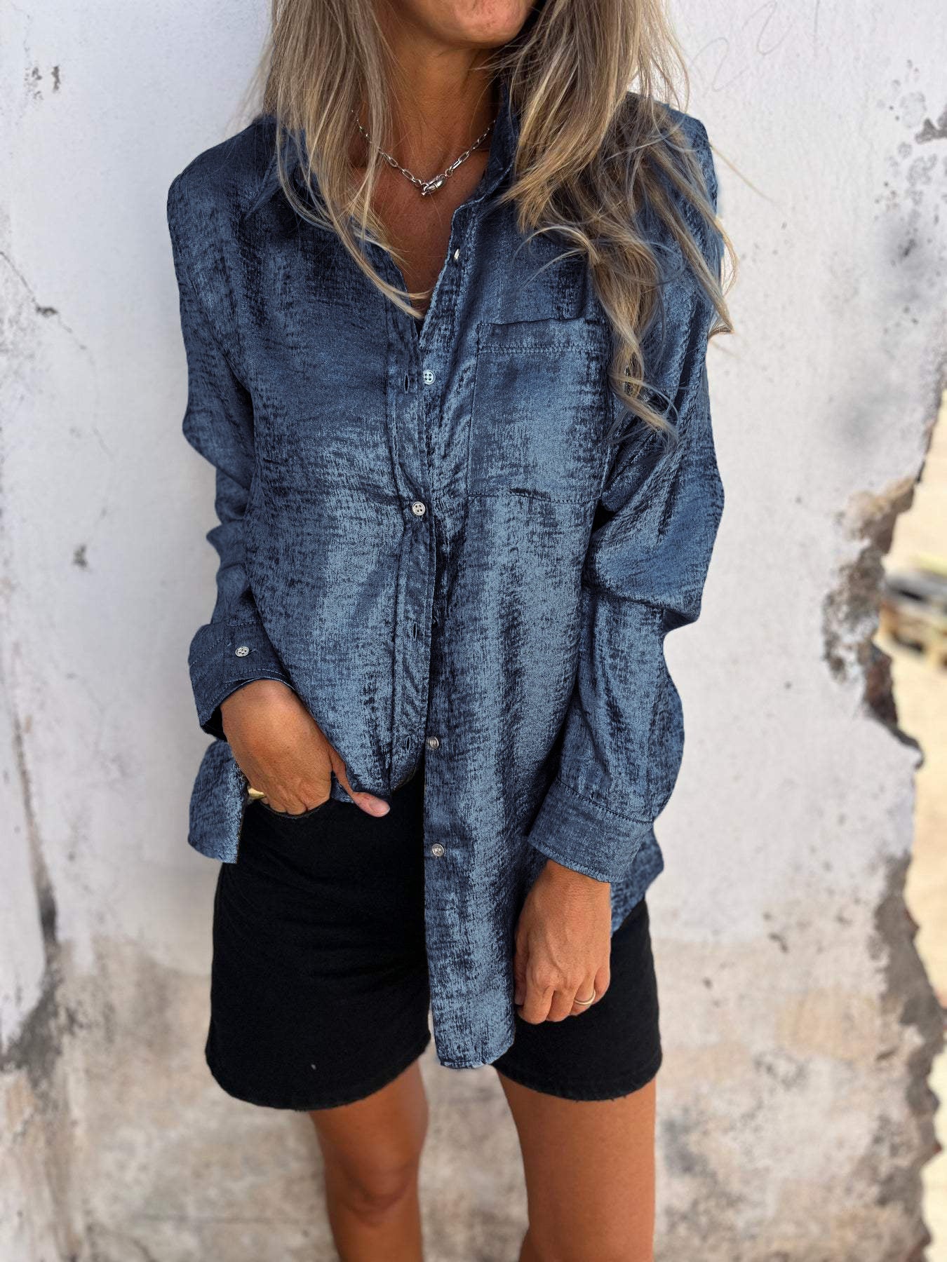 Metallic blouse