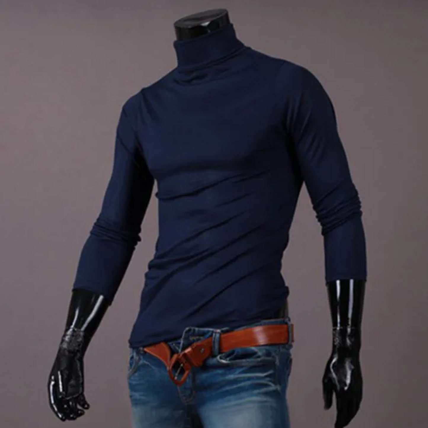 Lightweight turtleneck jumper for sport and leisure