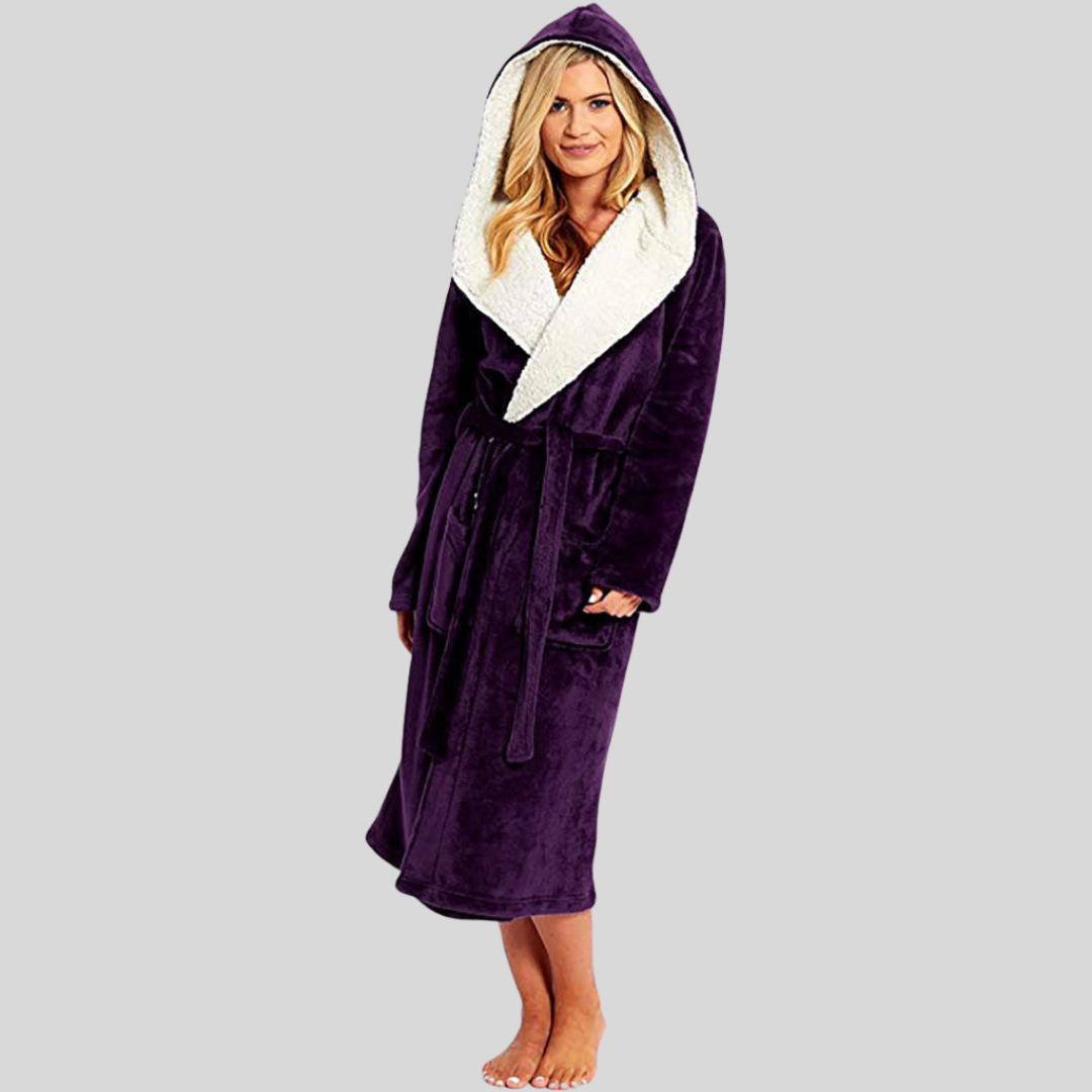 Women - Bathrobe - Soft Cotton - Comfortable and Stylish Lounge Wear for Home Relaxation