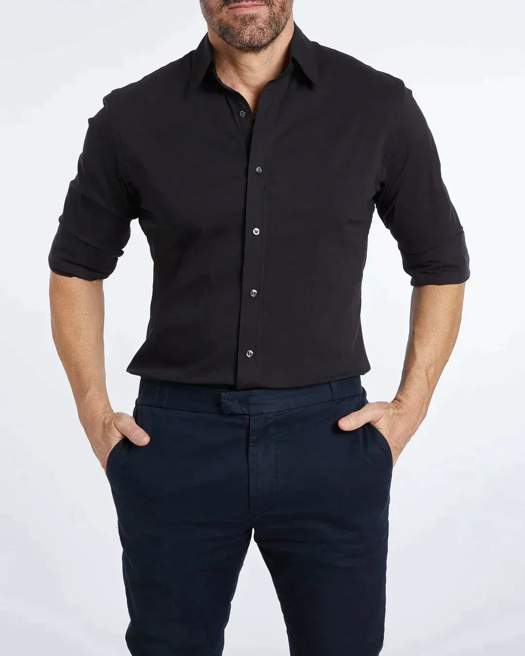 Elite stretch zip shirt for casual looks