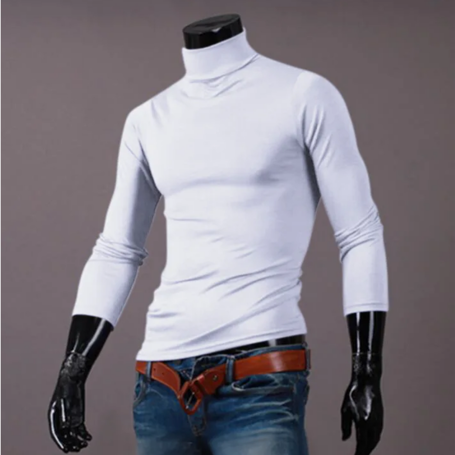 Lightweight turtleneck jumper for sport and leisure