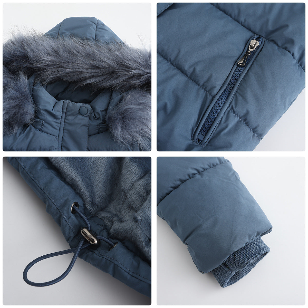 Women - Winter Jacket - Detachable Cotton Hood - Warm Stylish Outerwear for Cold Weather