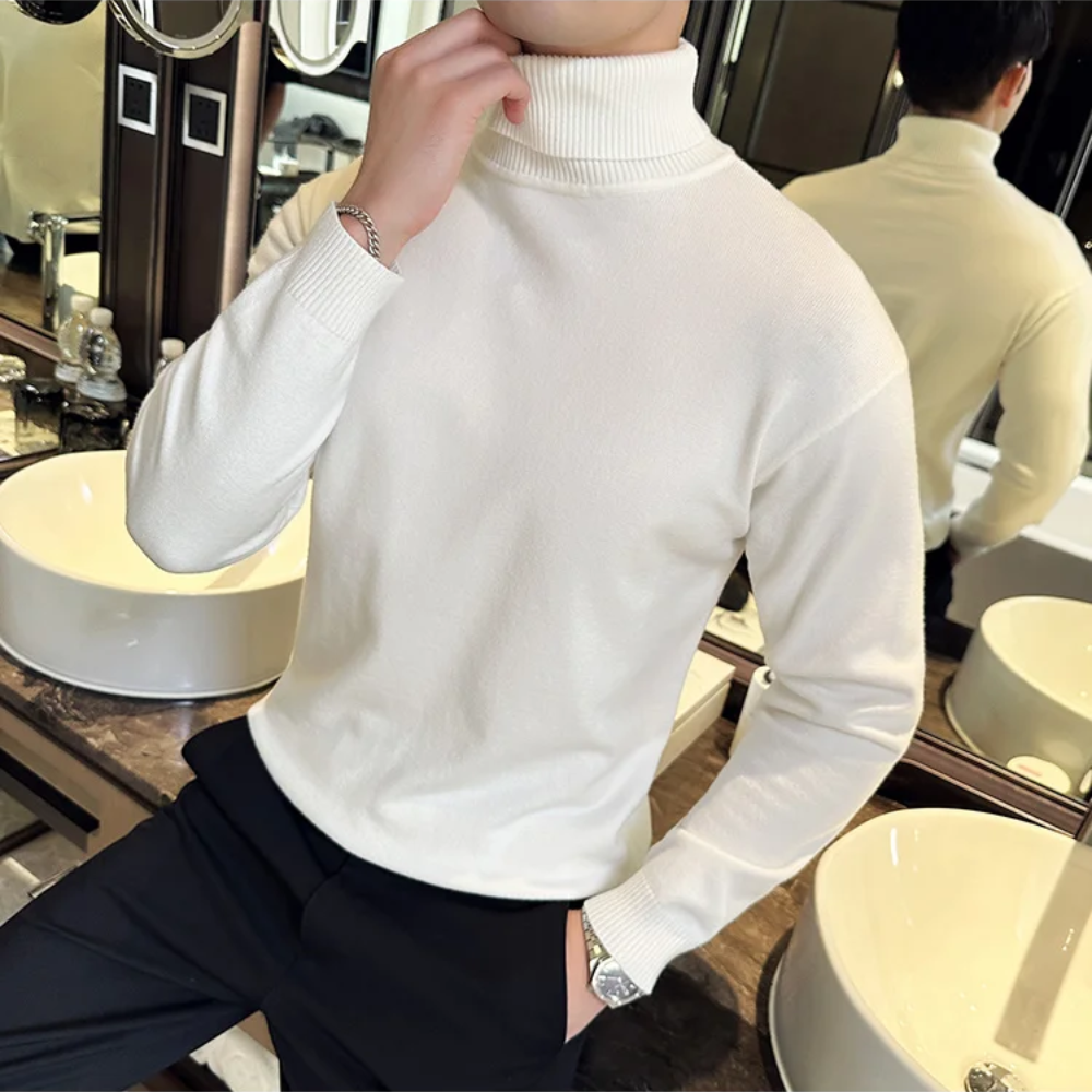 Comfortable fit Turtleneck jumper men