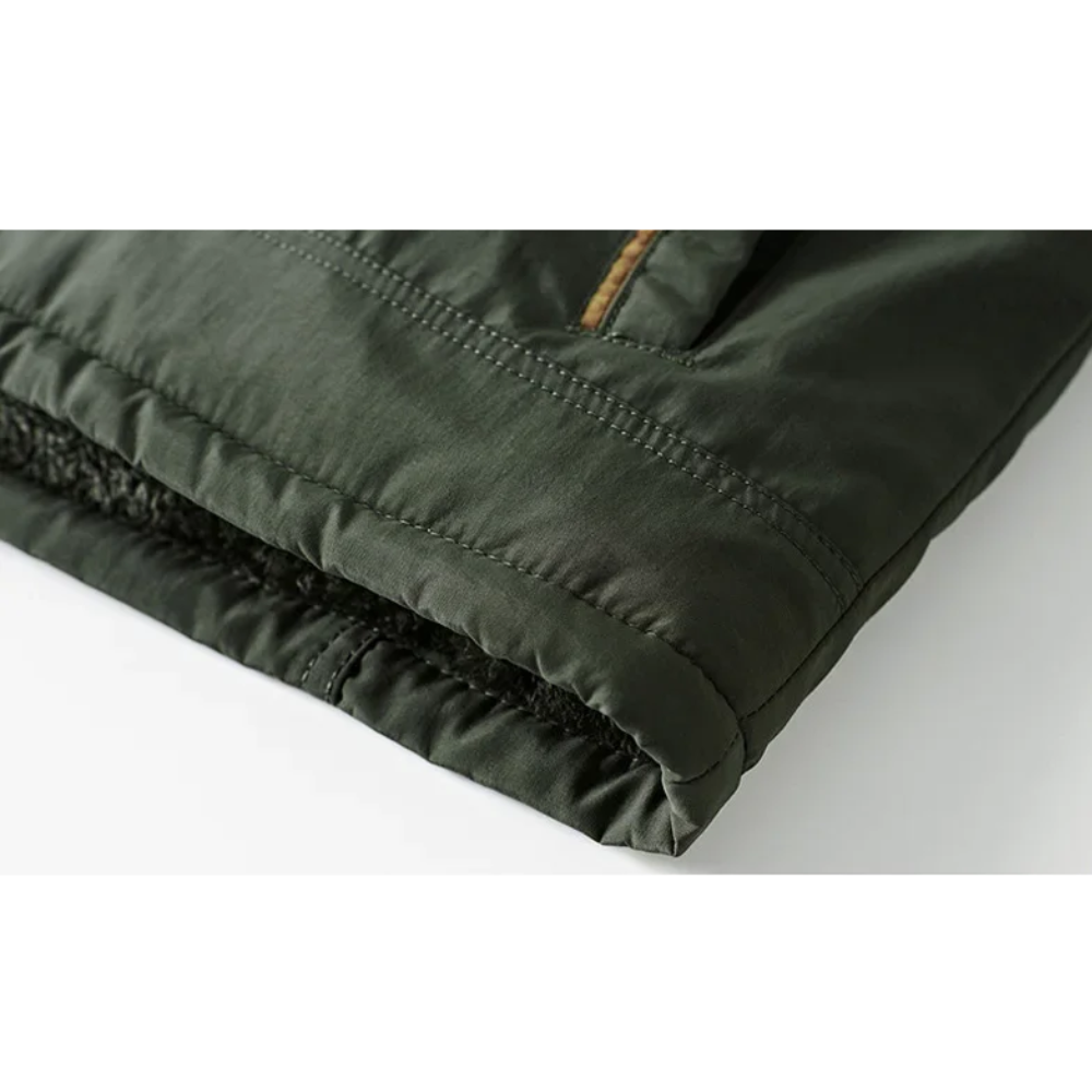 High-quality parka jacket for men with warm fleece lining