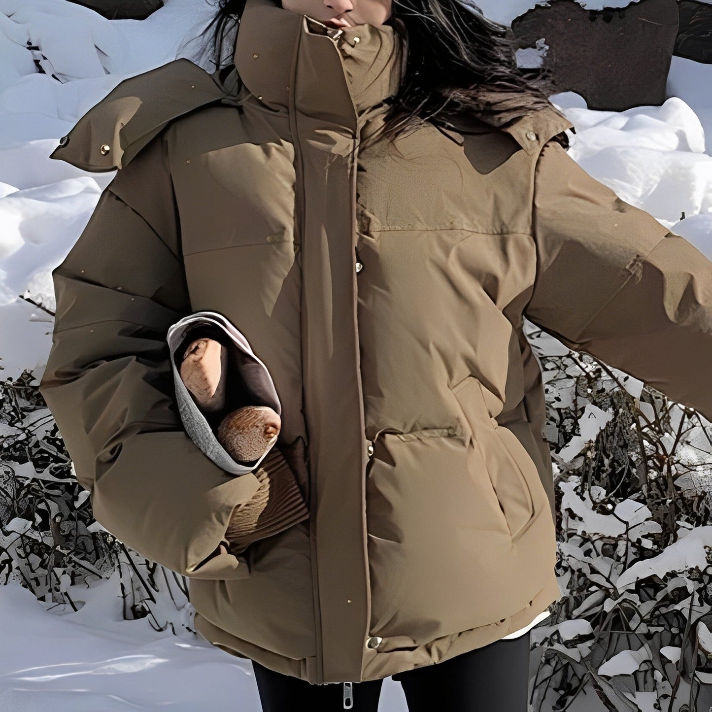 Women - Down Jacket - Thick Padded - Warm and Stylish Winter Outerwear