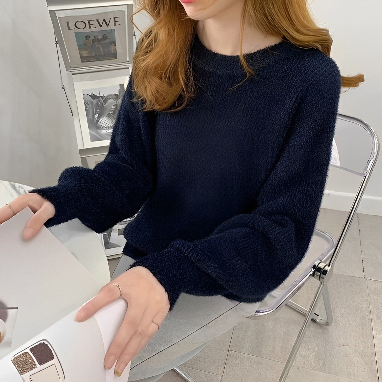 Women - Jumper - Elegant Cashmere Knit - Cozy Stylish Knitwear for Effortless Chic