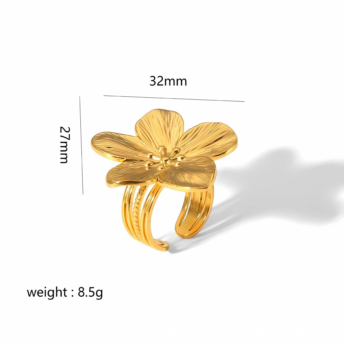 Women's - Stainless Steel Stud Earrings - Butterfly & Flower Motif - Elegant Jewelry for Everyday Elegance