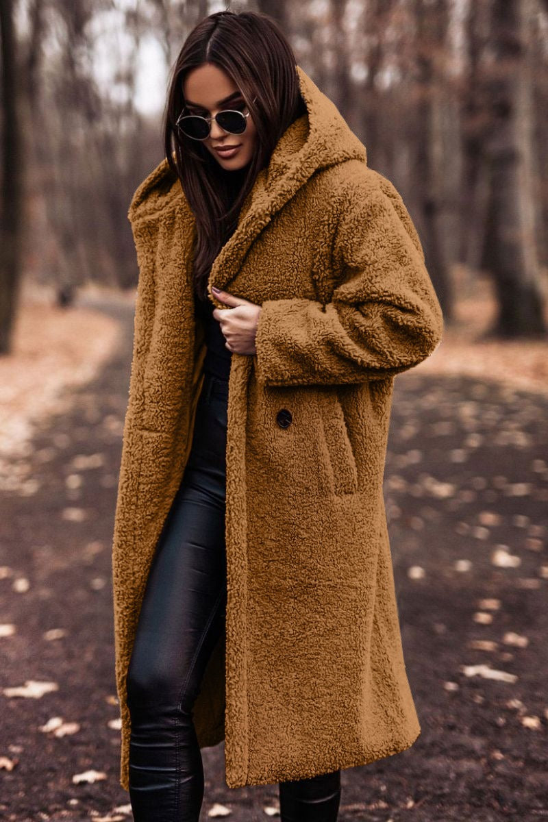 Women - Long Wool Coat - Elegant Design - Stylish Warmth for Every Occasion