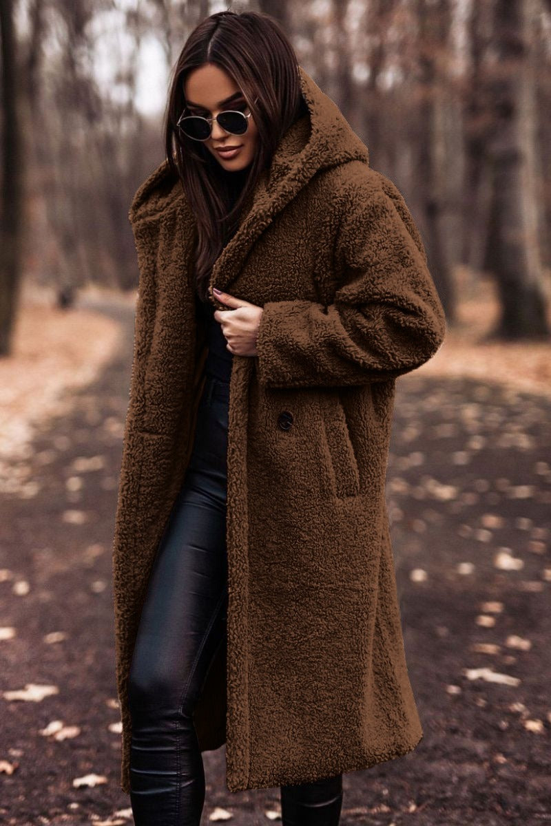 Women - Long Wool Coat - Elegant Design - Stylish Warmth for Every Occasion