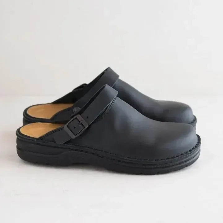 Men - Comfortanle Instapers - Leather ComfortSlides - Stylish Supportive Footwear