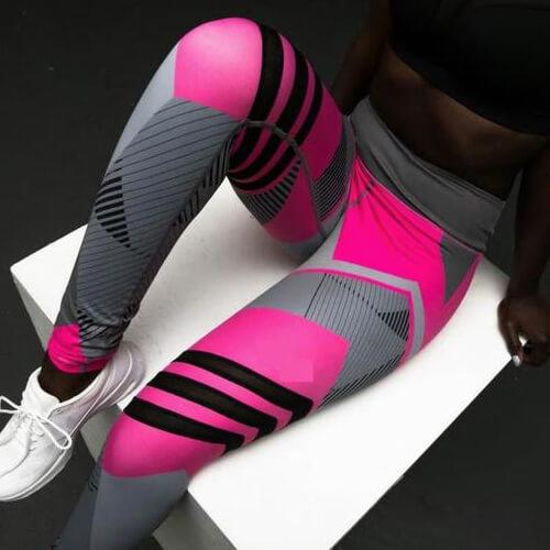 Durable reflective sports yoga trousers