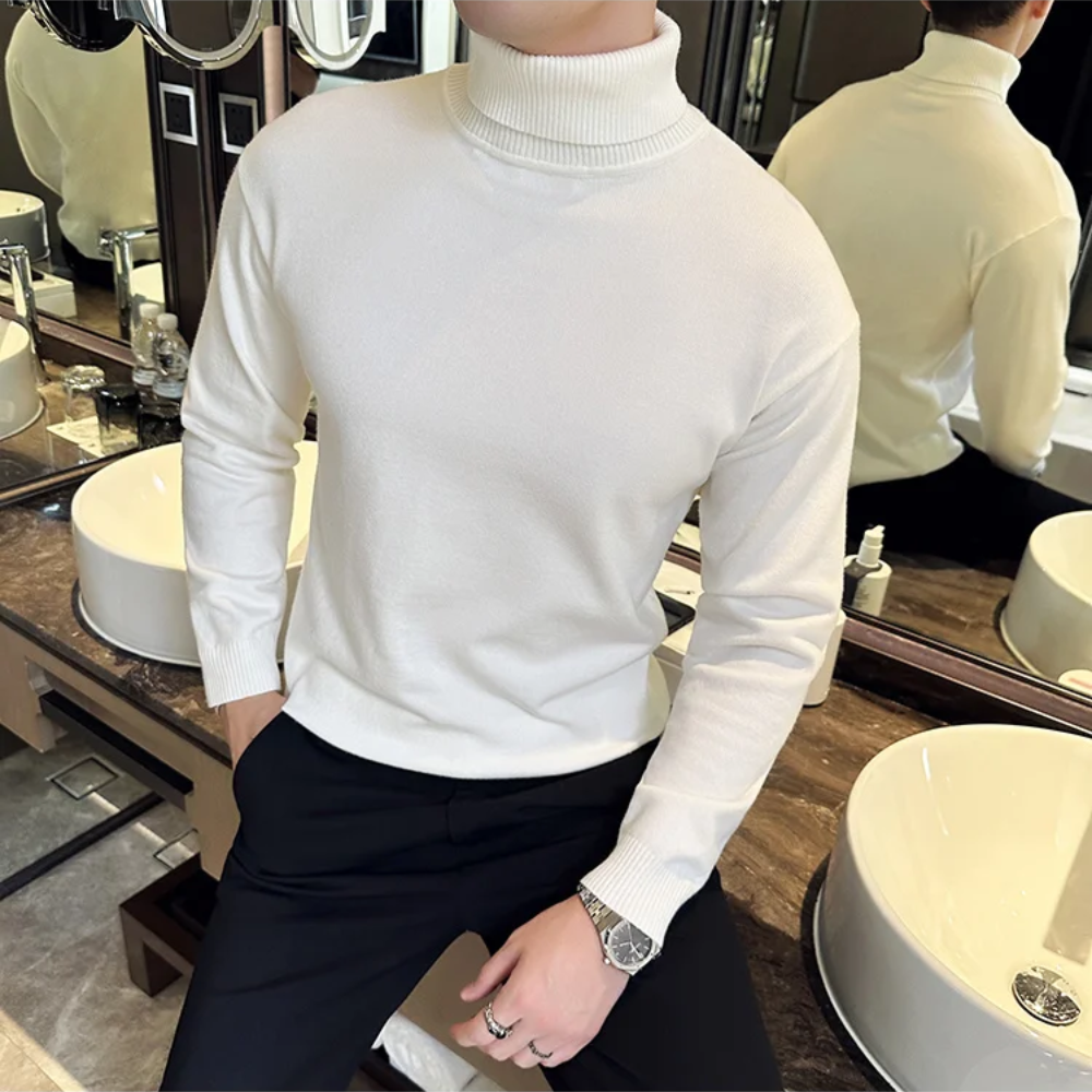 Comfortable fit Turtleneck jumper men