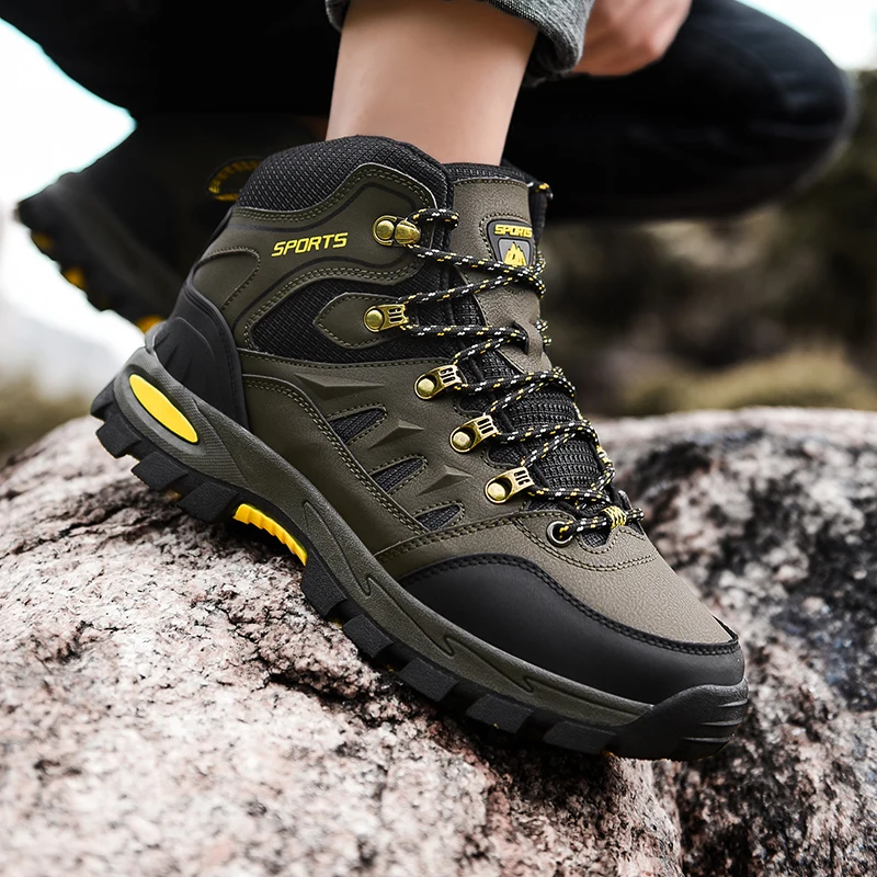 Hiking Shoes Men Non-slip Waterproof Outdoor Trekking