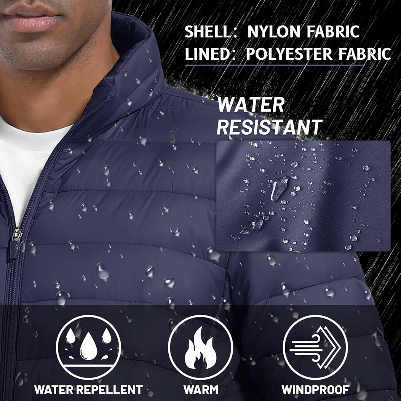 Men's Light quilted transition jacket