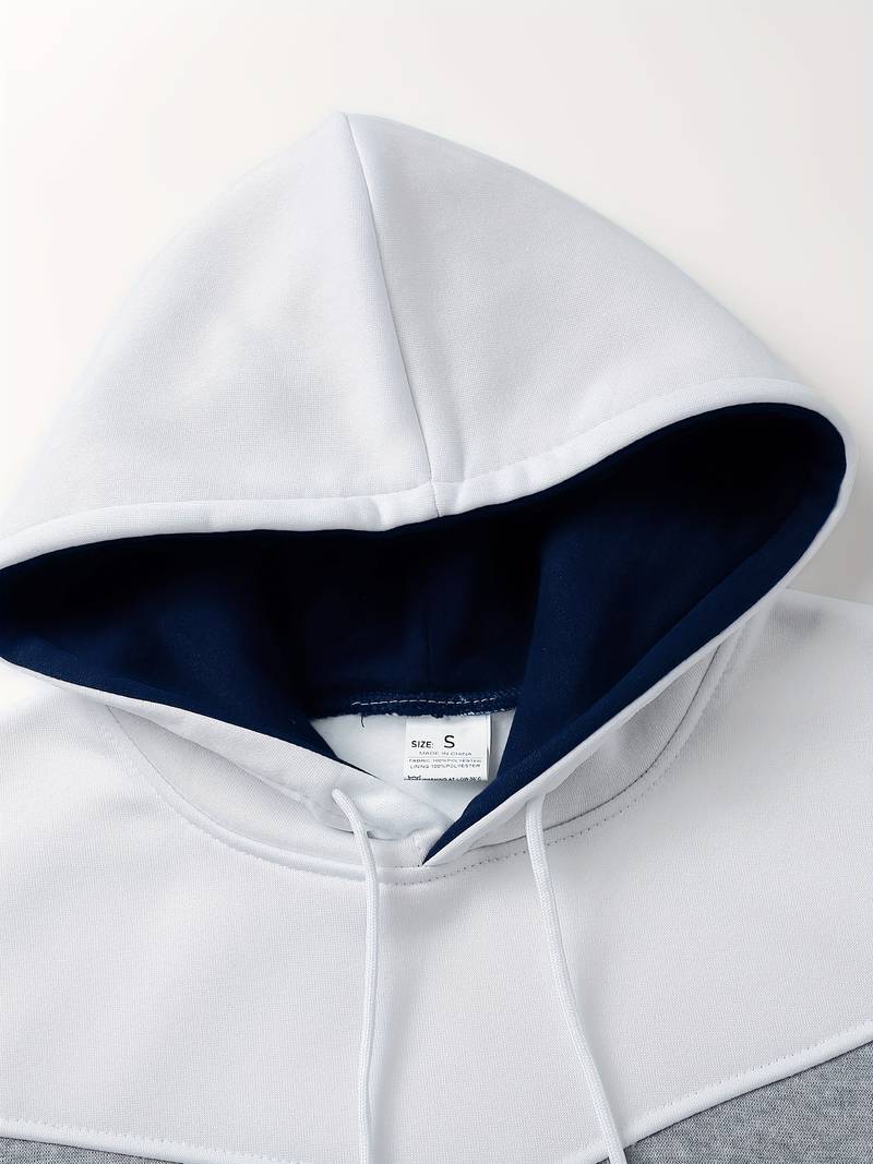 Men - Hoodie - Colour Block Design - Stylish & Comfortable Fashion Hoodie for Everyday Wear