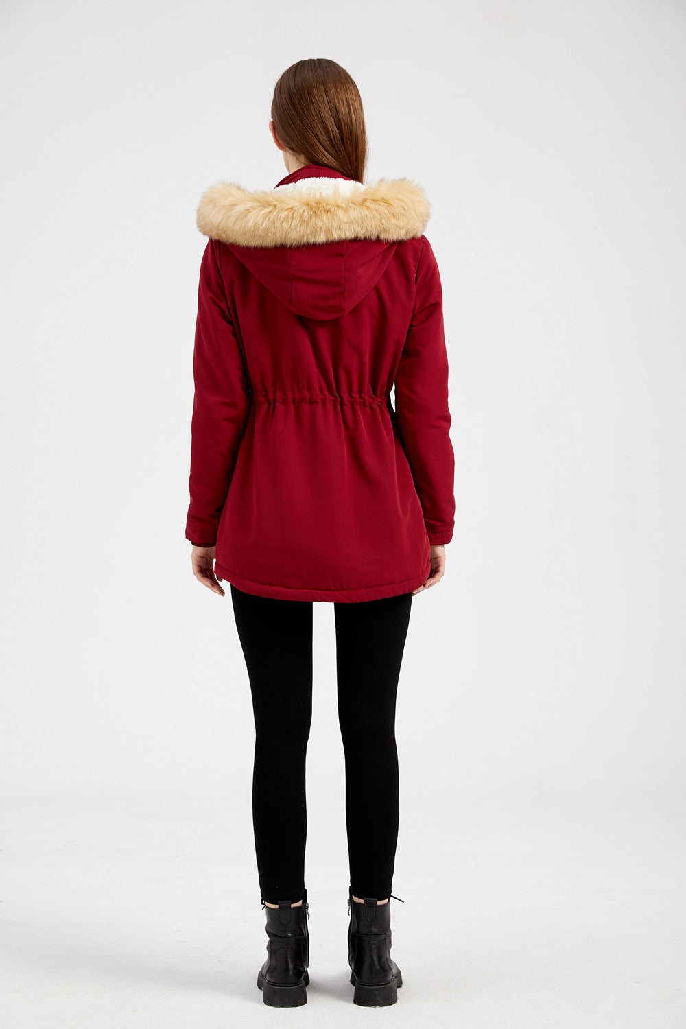 Women - Winter Parka - Thick Lambswool/Cotton Blend - Warm & Stylish Cold Weather Outerwear