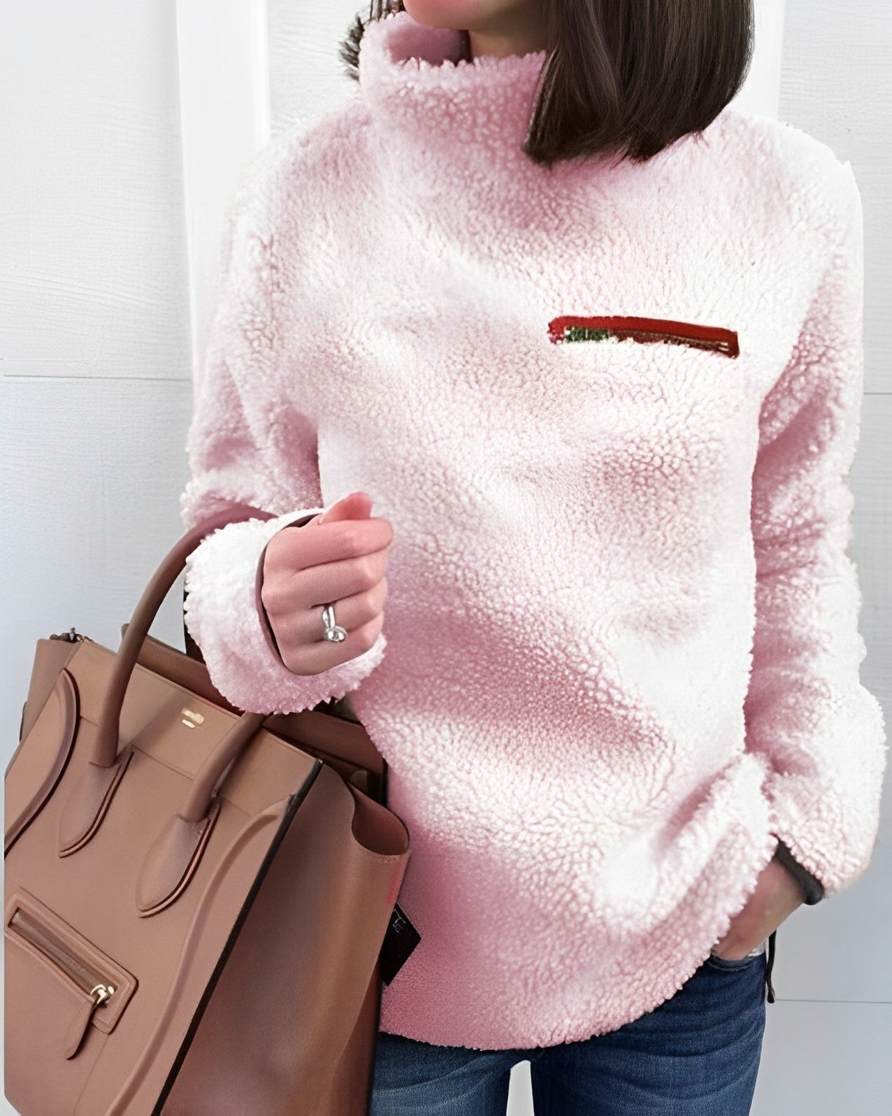 Women's Oversized Jumper - Cozy Wool Winter Sweater - Stylish & Warm for Cold Weather