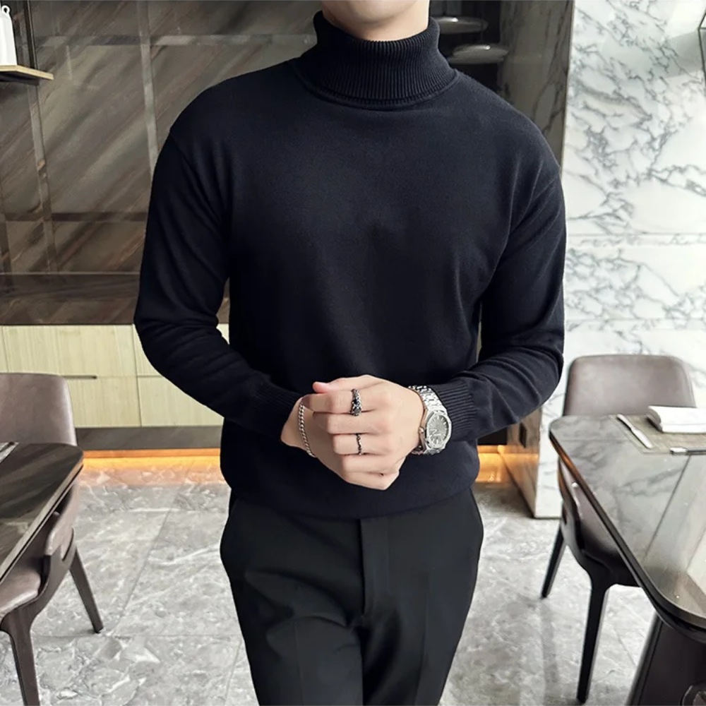 Comfortable fit Turtleneck jumper men